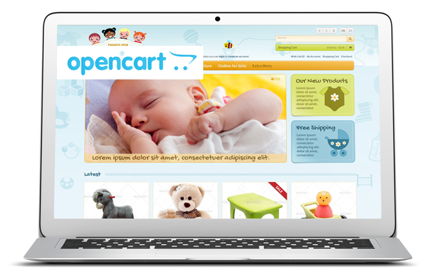 Responsive OpenCart template